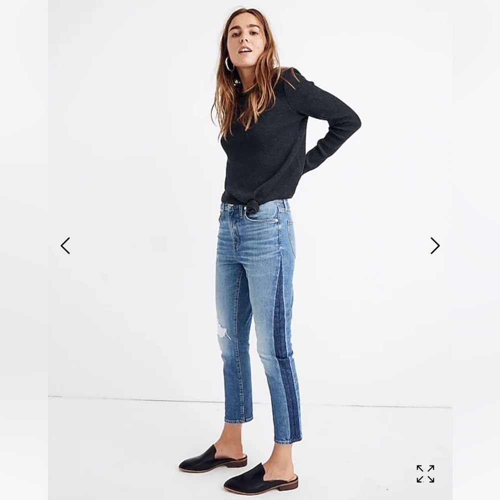 MADEWELL The High-Rise Slim Boyjean in Raebrook Wash Eco Edition Size 24 Petite - Picture 12 of 12